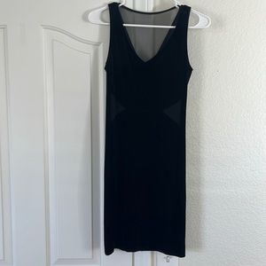 Black velvet dress